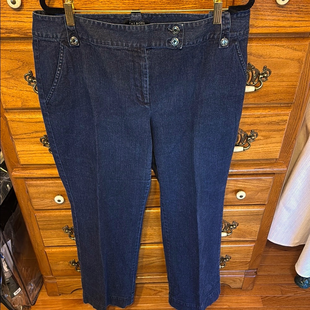 Talbots Dark Blue Cropped Jeans